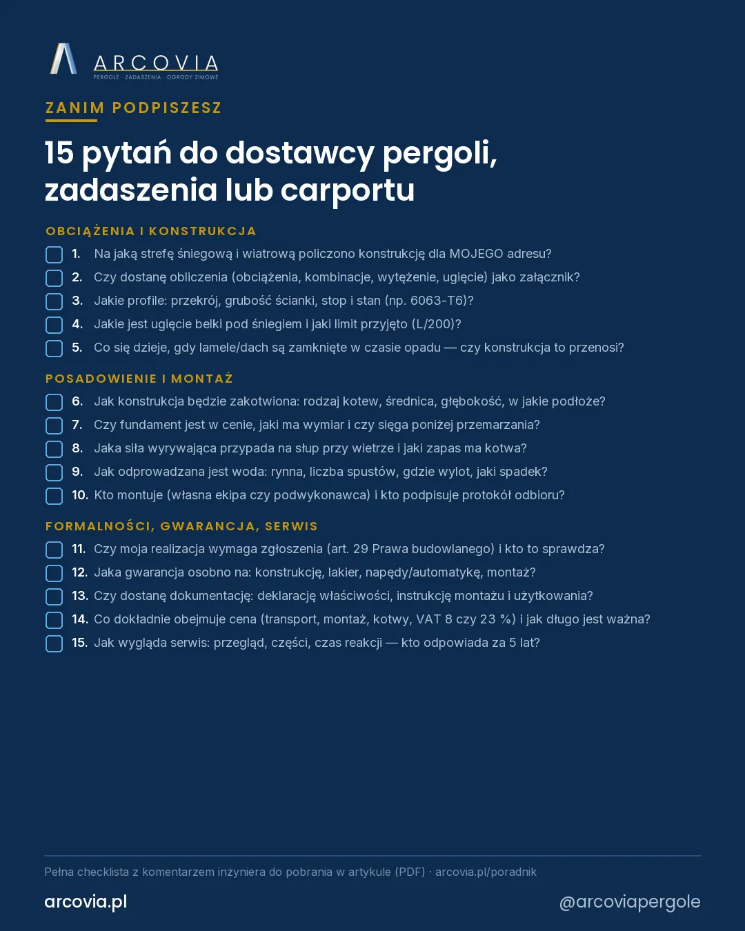 Checklista: 15 pytań do dostawcy