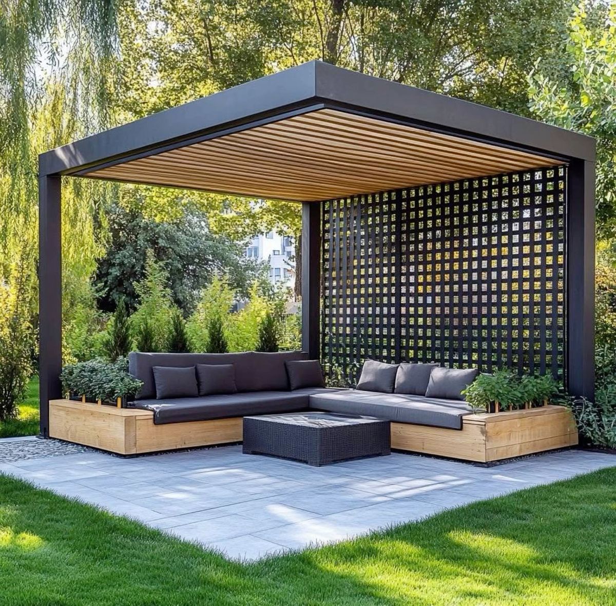 Wolnostojąca pergola aluminiowa